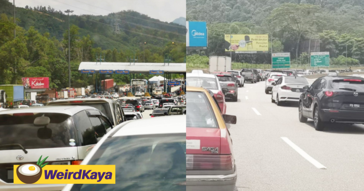 Heavy traffic sighted at karak highway as the klang valley transitions into nrp phase 2 | weirdkaya