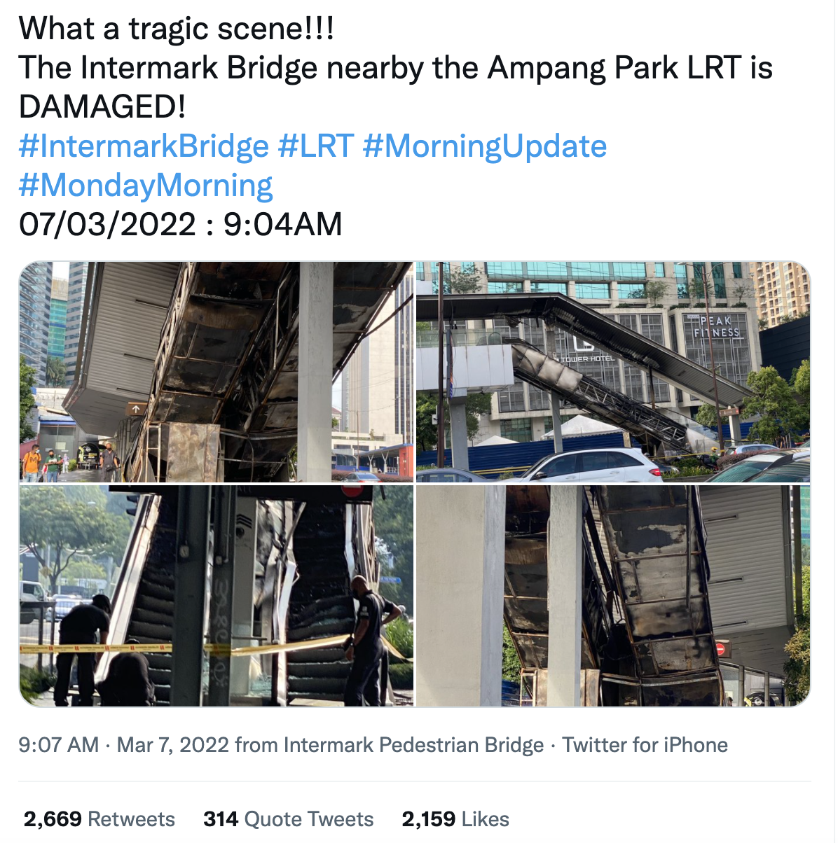 Ampang park lrt escalator