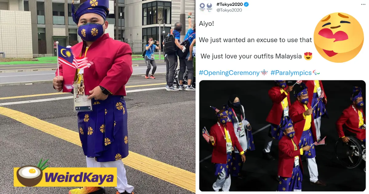 Aiyo so nice! Malaysia's paralympic outfit wins praises from the tokyo olympics committee | weirdkaya