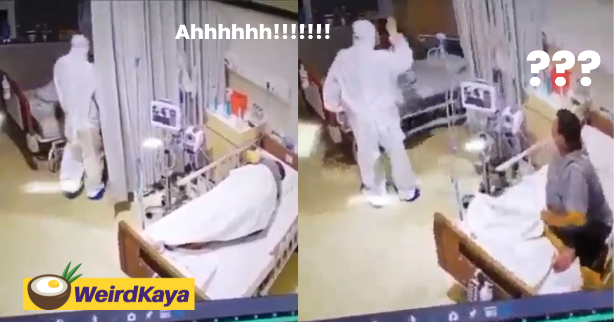 [video] woman's hysterical reaction towards medical staff in full ppe leaves netizens in stitches | weirdkaya