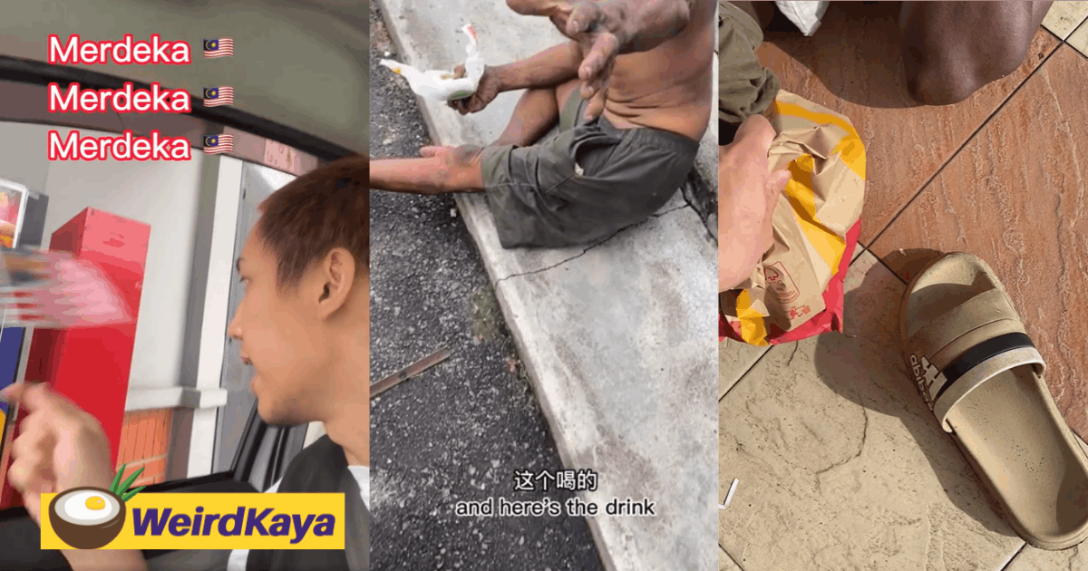 M'sian shows true merdeka spirit by redeeming free mcchicken burgers to feed the homeless | weirdkaya