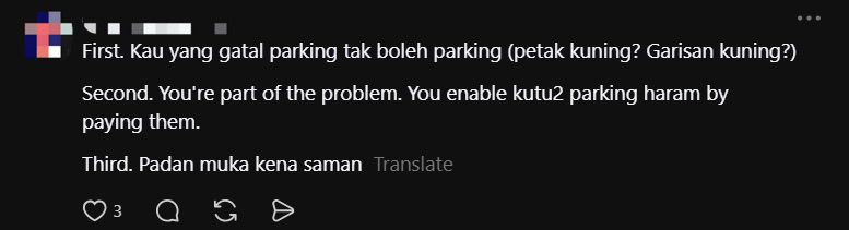 M'sian Woman Pays 'Ulat Parkir' RM15 For Parking, Later Gets Slapped With DBKL Fine comment 1