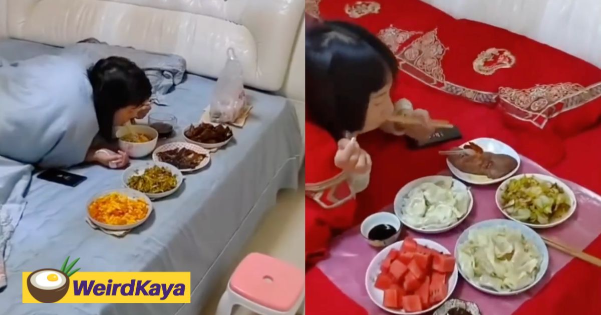 Ultra lazy woman stays in bed 24/7, eats her meals while lying on it too | weirdkaya