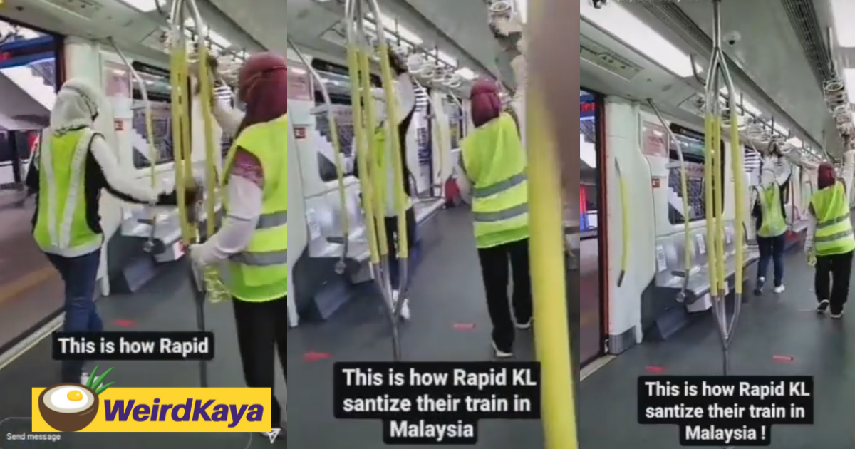 Rapidkl apologises after video showing shoddy cleaning procedures surfaces online | weirdkaya