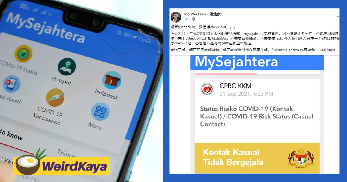 Casual contact mysejahtera