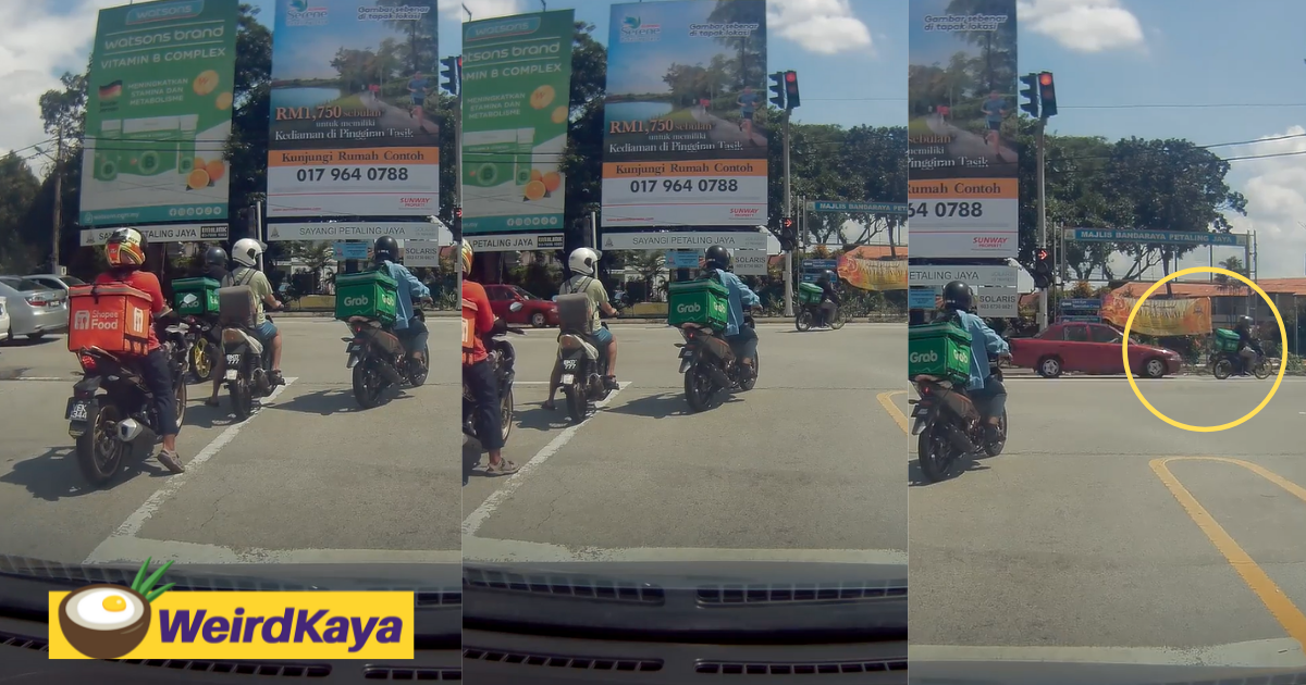 [video] delivery rider gets 'rewarded' for beating red light with nasty collision | weirdkaya