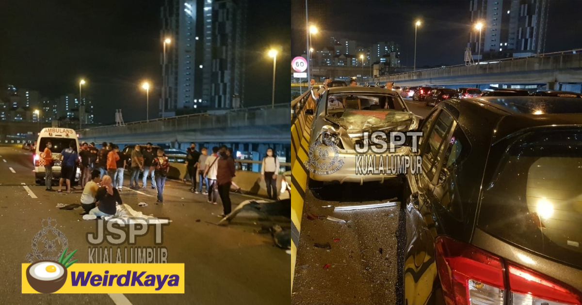 Woman dies in a second car crash by myvi trying to assist victims of the first crash scene | weirdkaya