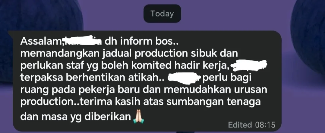 Woman fired for taking MC (1)