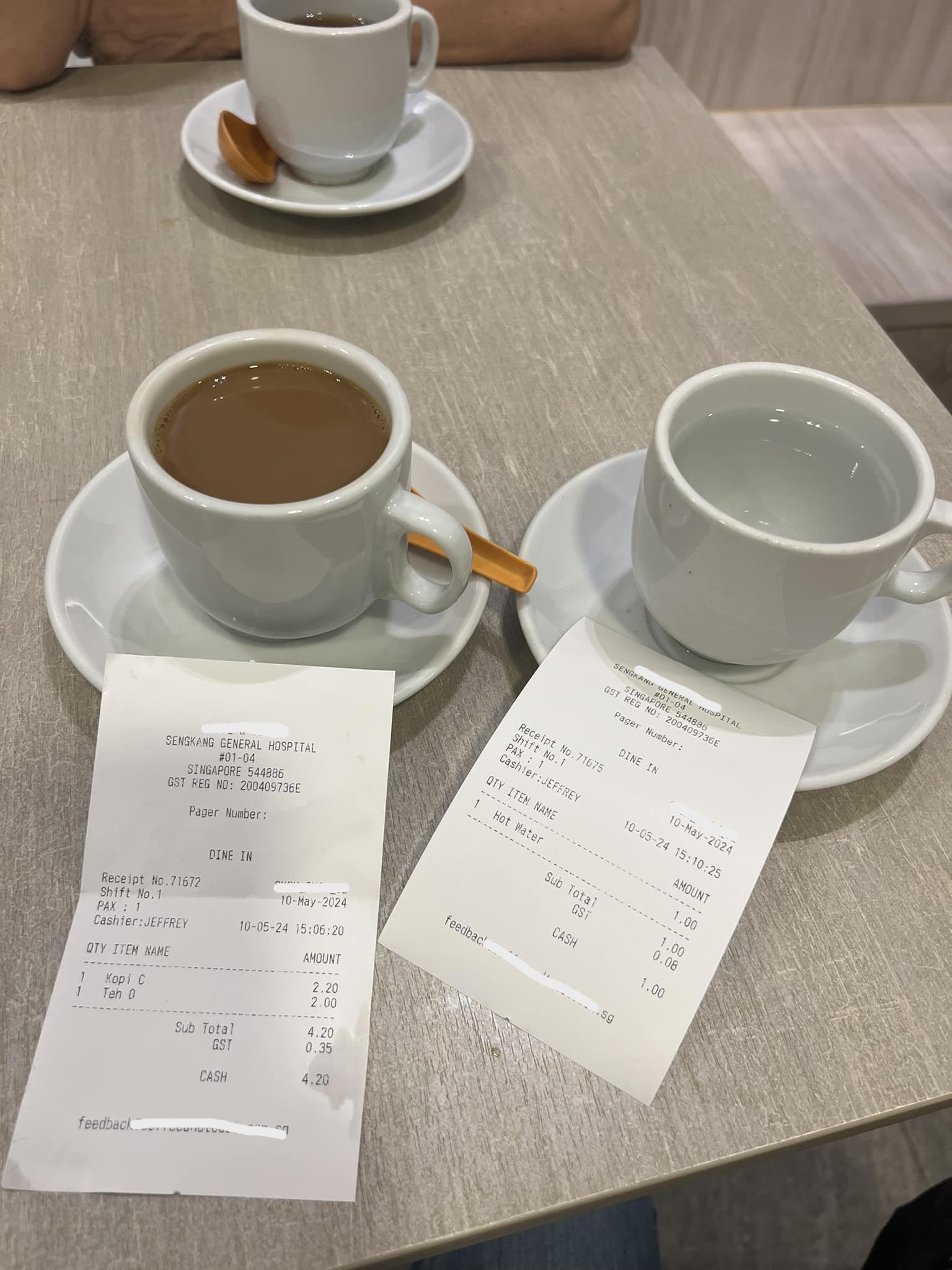 S'porean complains about being charged 1 sgd for a cup of hot water at a hospital coffee shop | weirdkaya