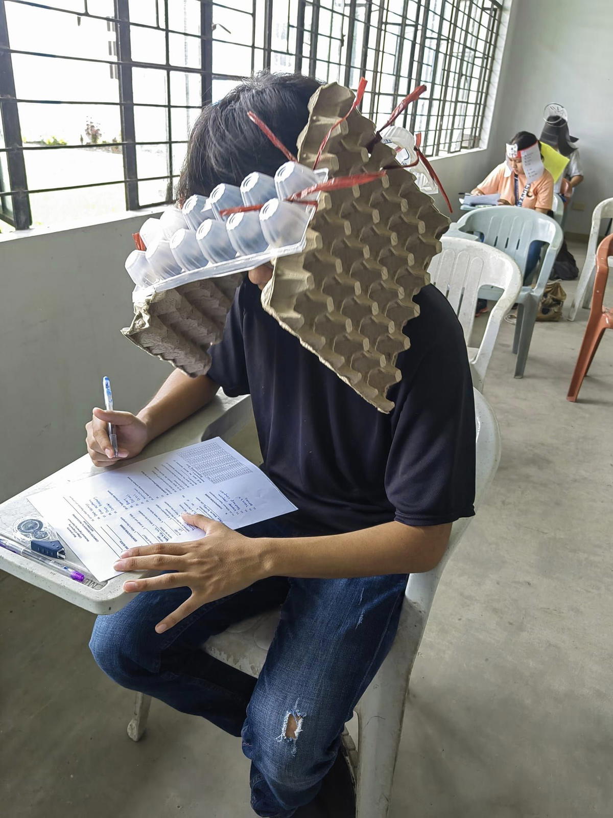 'anti-cheating' hats