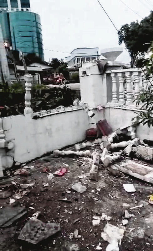 Aftermath of Audi accident in JB