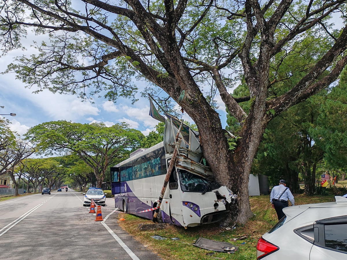 Aftermath of UPM bus crash