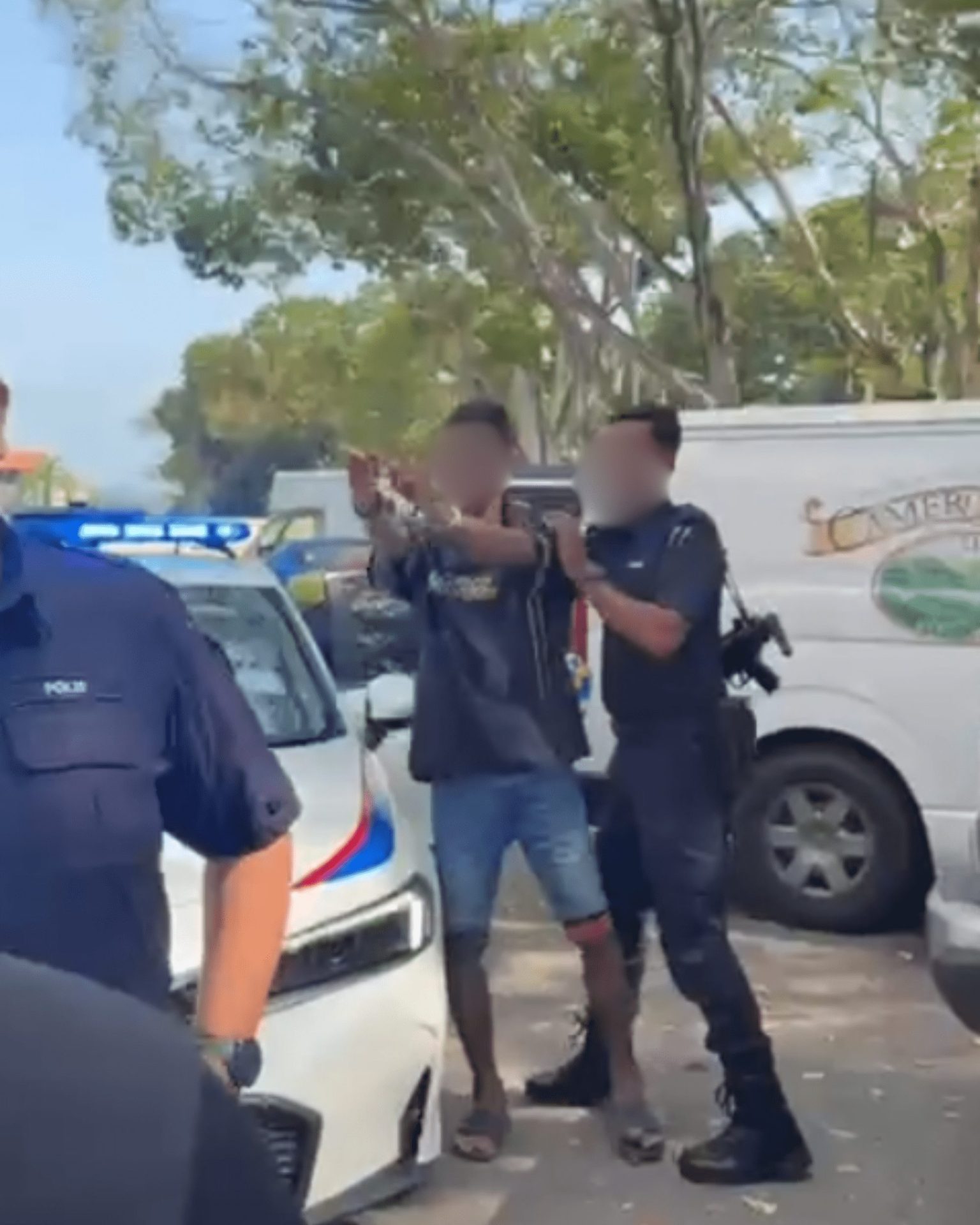 Aggressive man arrested (2)