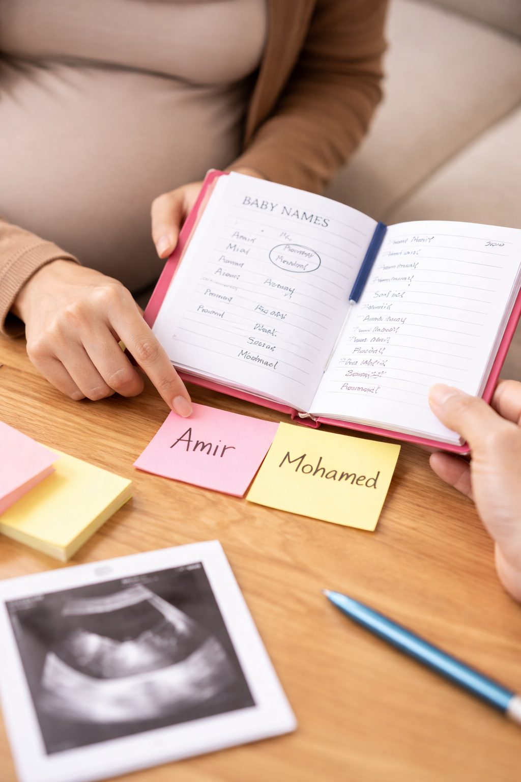 AI illustration of baby names