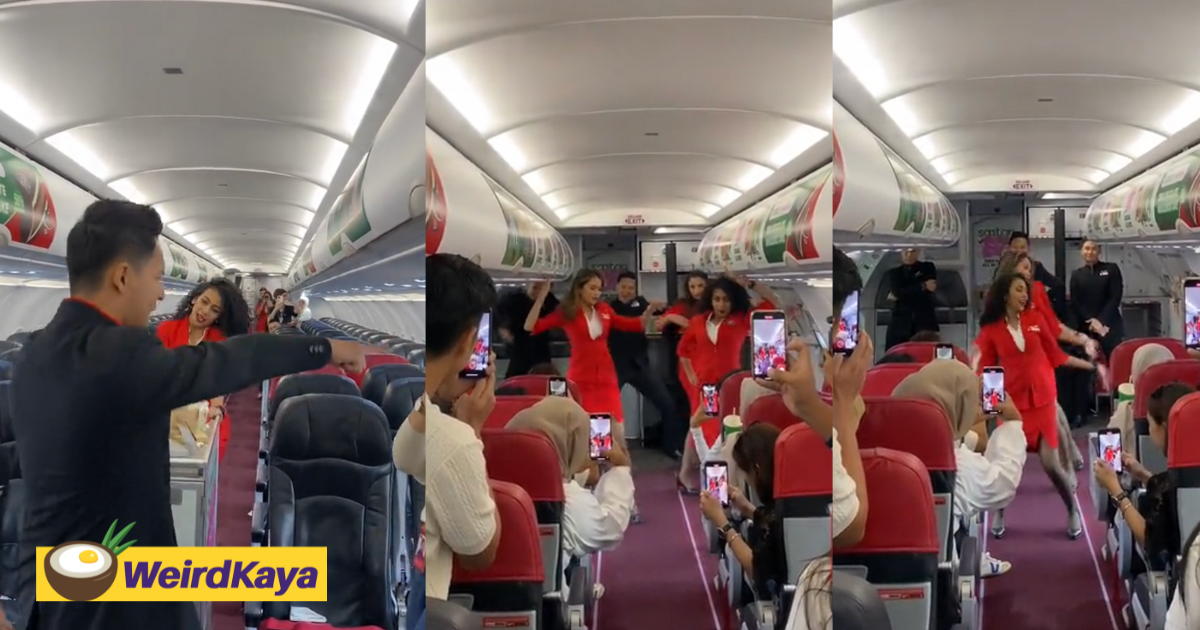 Air stewards brings ‘rockstar’ party onboard, making us wonder if dance is the new requirement | weirdkaya