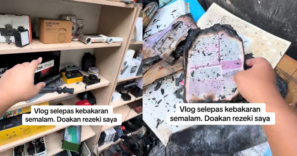 Amad's gadgets and al-quran safe from fire