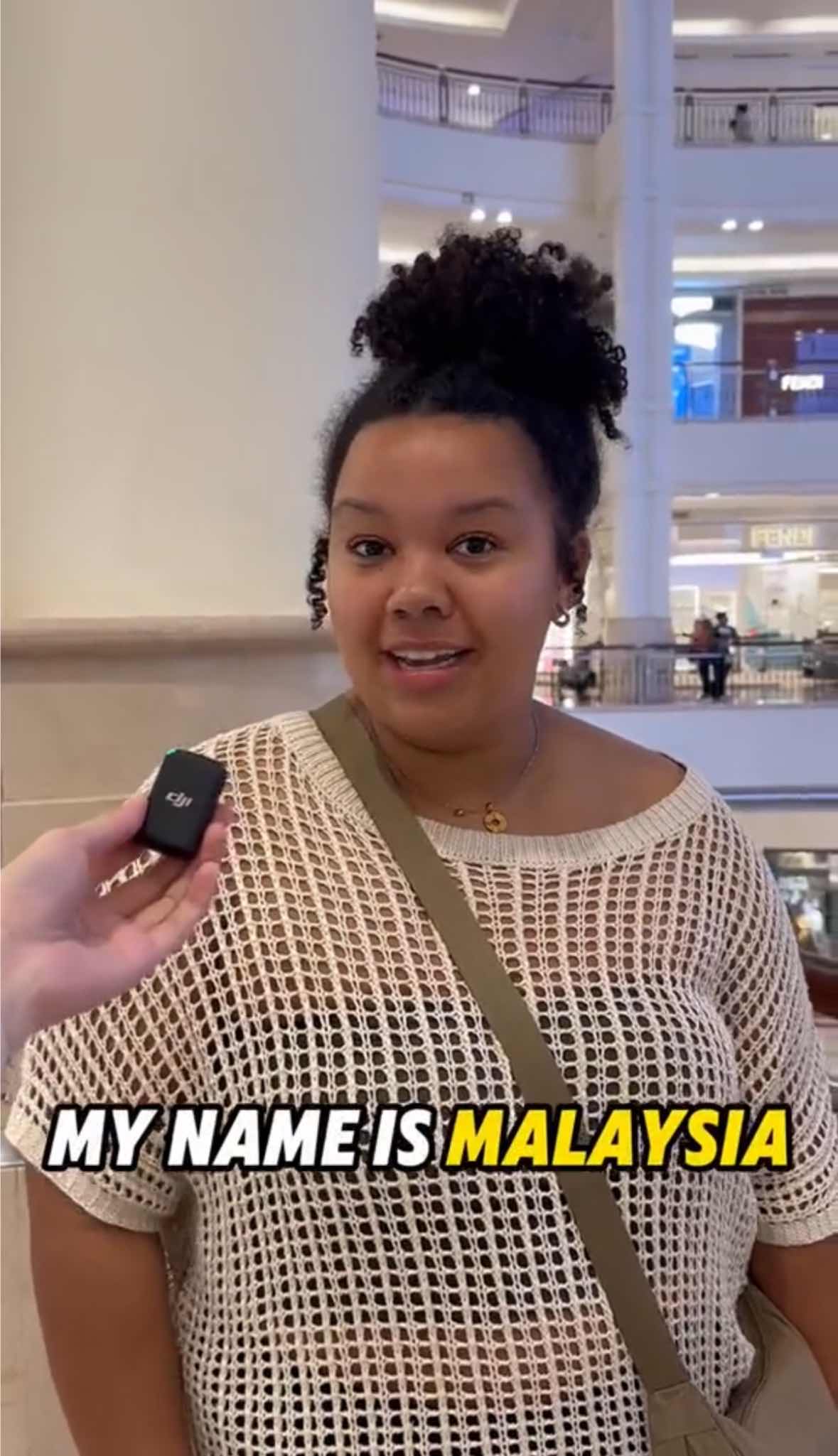 American woman sharing her name
