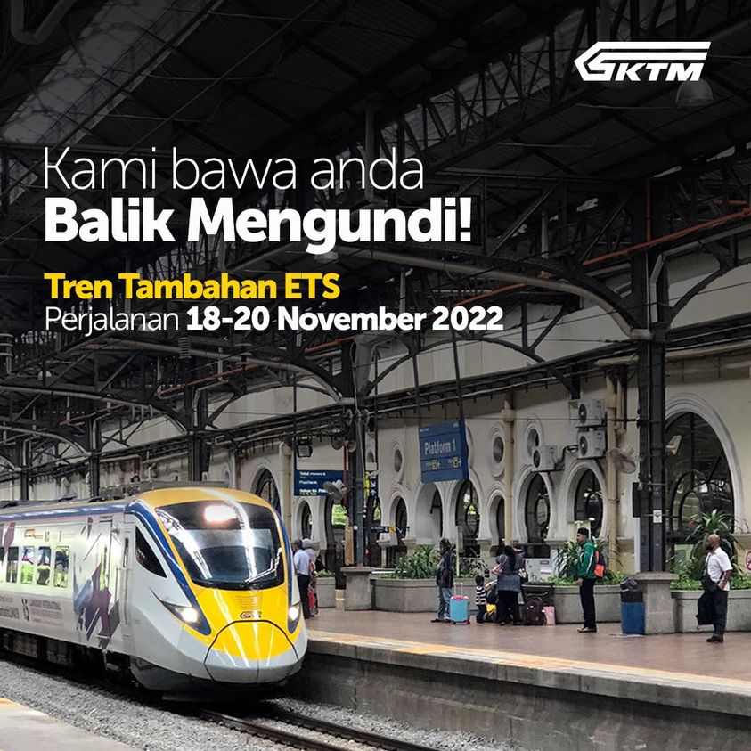 Ktmb is offering special ets services for m'sians to vote during ge15