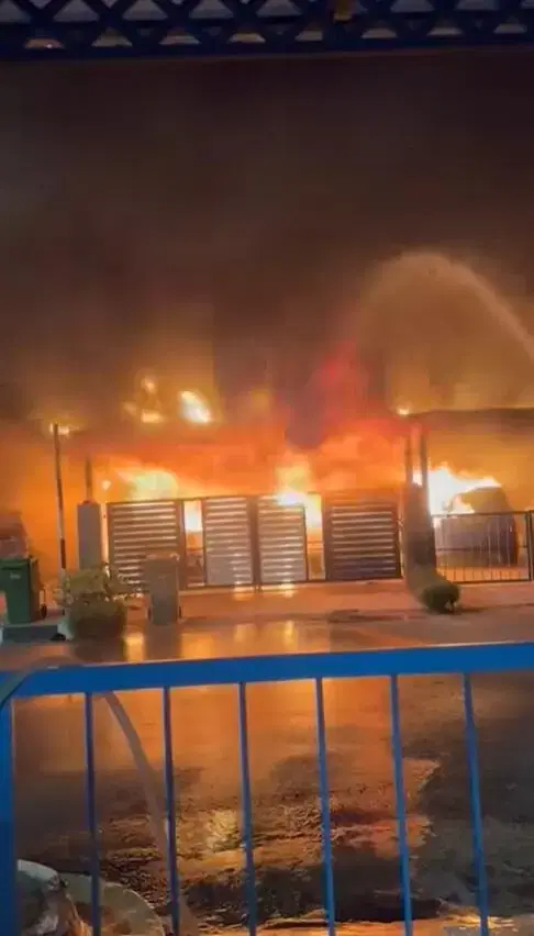 Asrul's house on fire in Penang