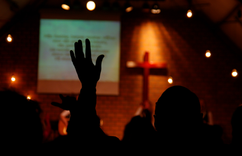 attending church
