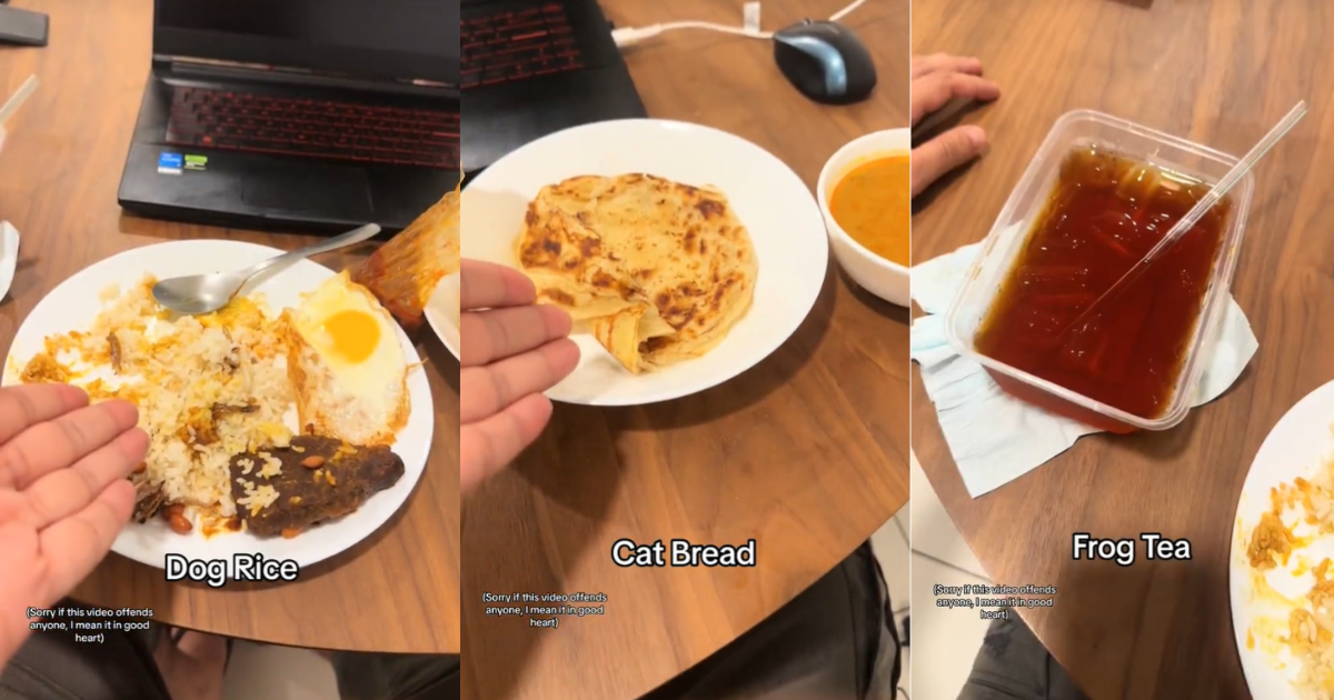 Aussie man trolls online troll with m'sian food