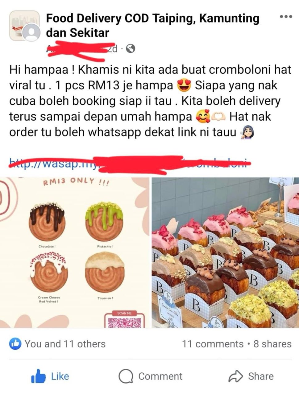 M’sian woman dissatisfied with rm13 cromboloni, claims false advertising | weirdkaya