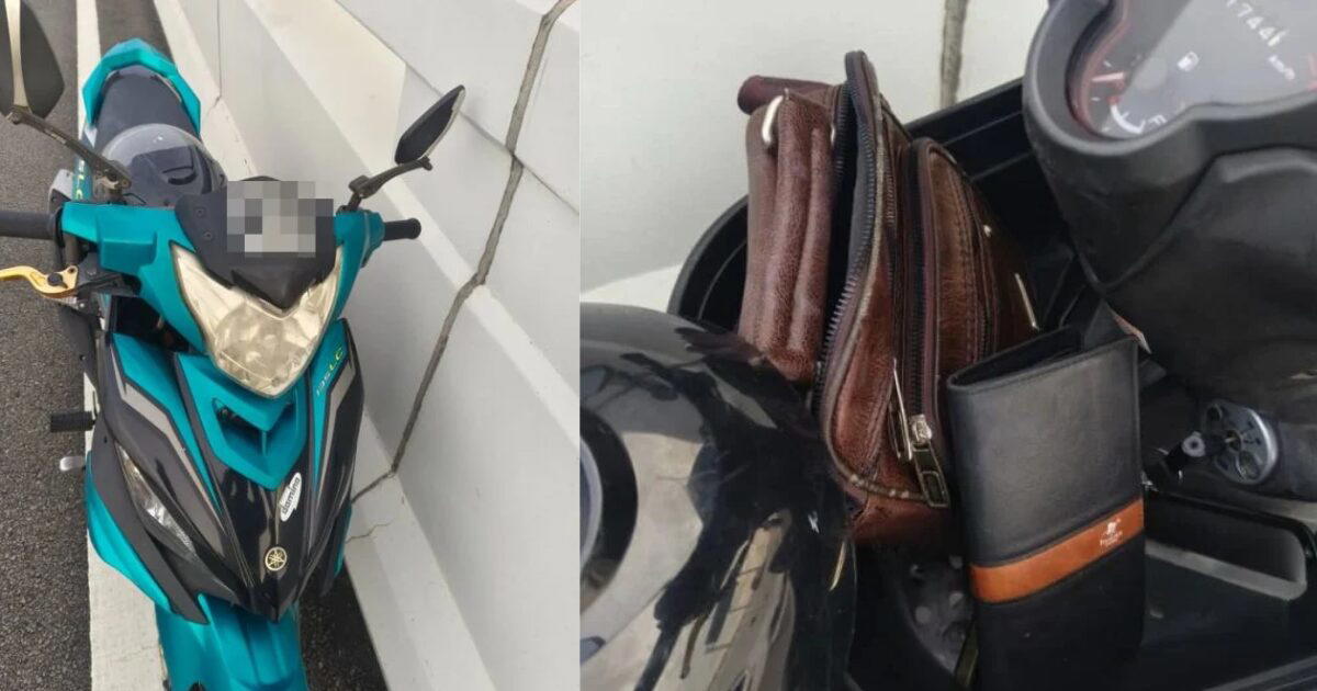 Belongings left behind by man who fell from Penang Bridge