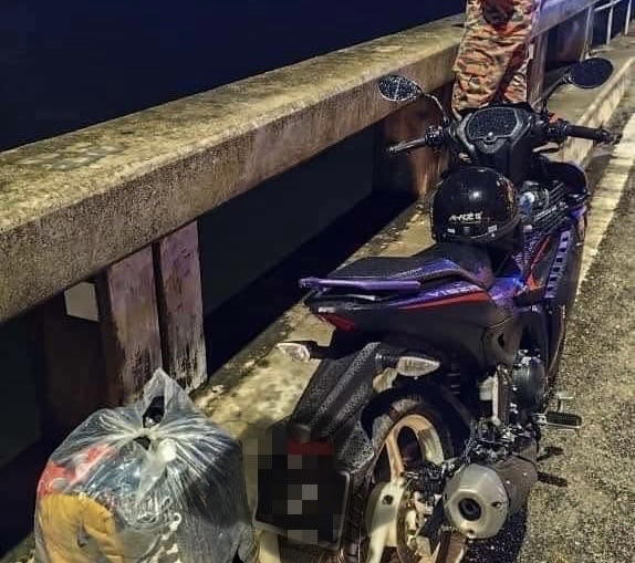Belongings left by man who fell from Penang Bridge on Sunday