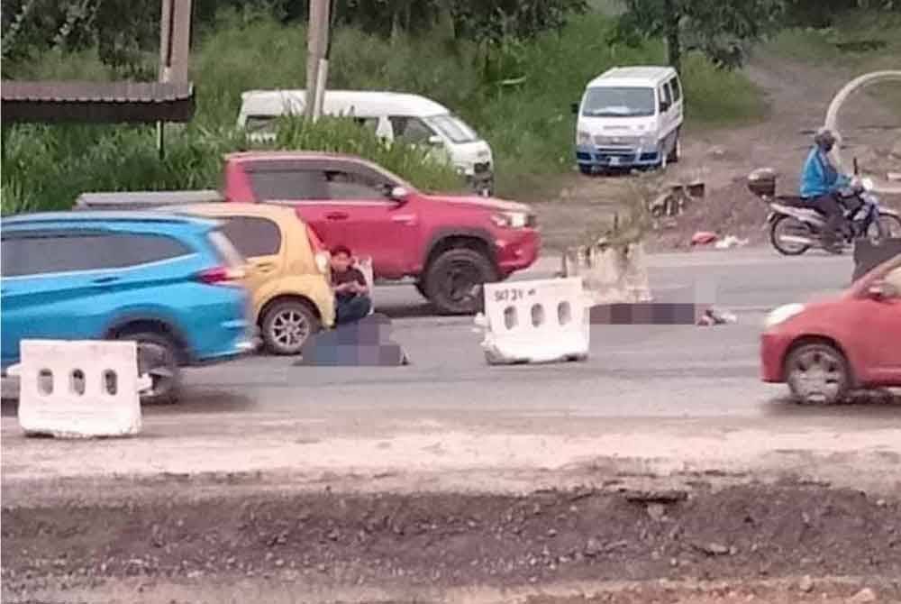 Bodies of women who were run over by myvi in sabah