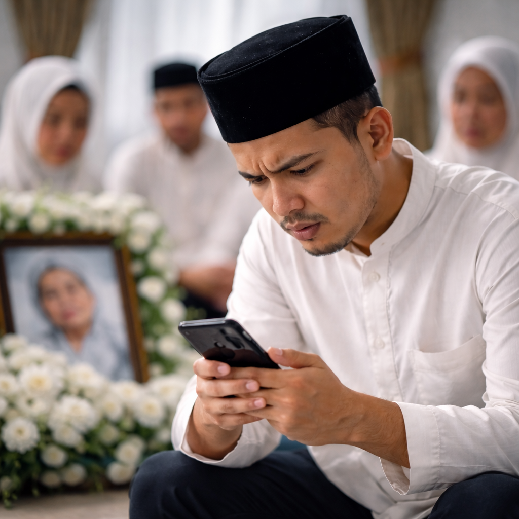Boss asking for report during his mother funeral