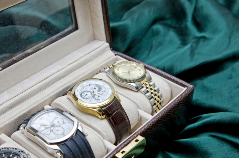 box of luxury watches