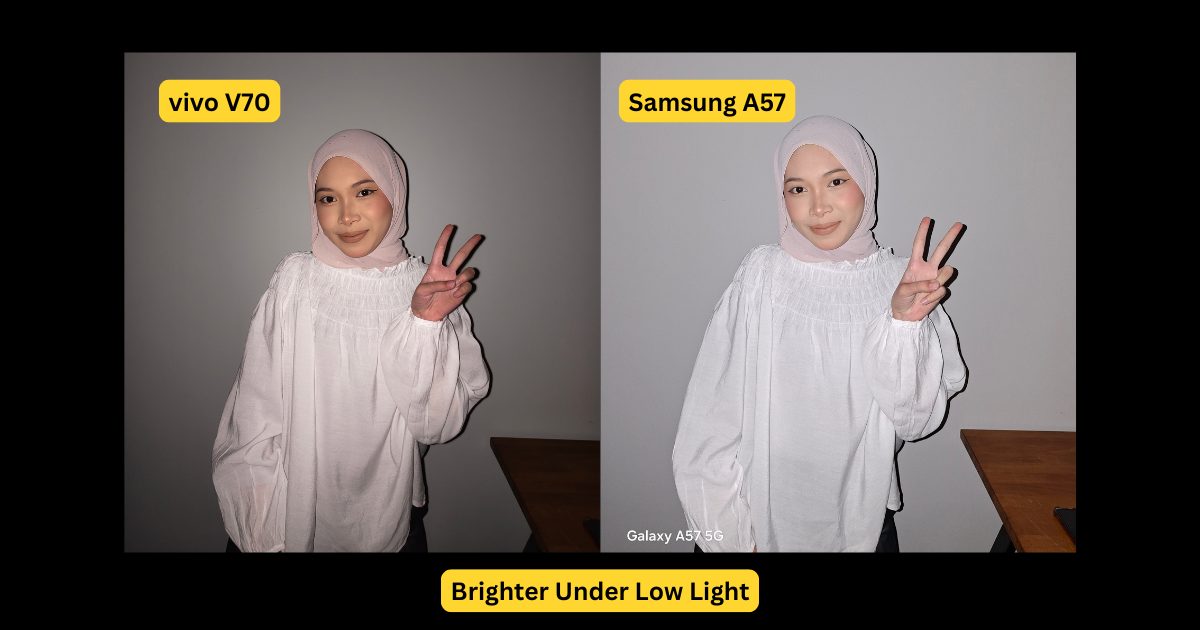 brighter under low light