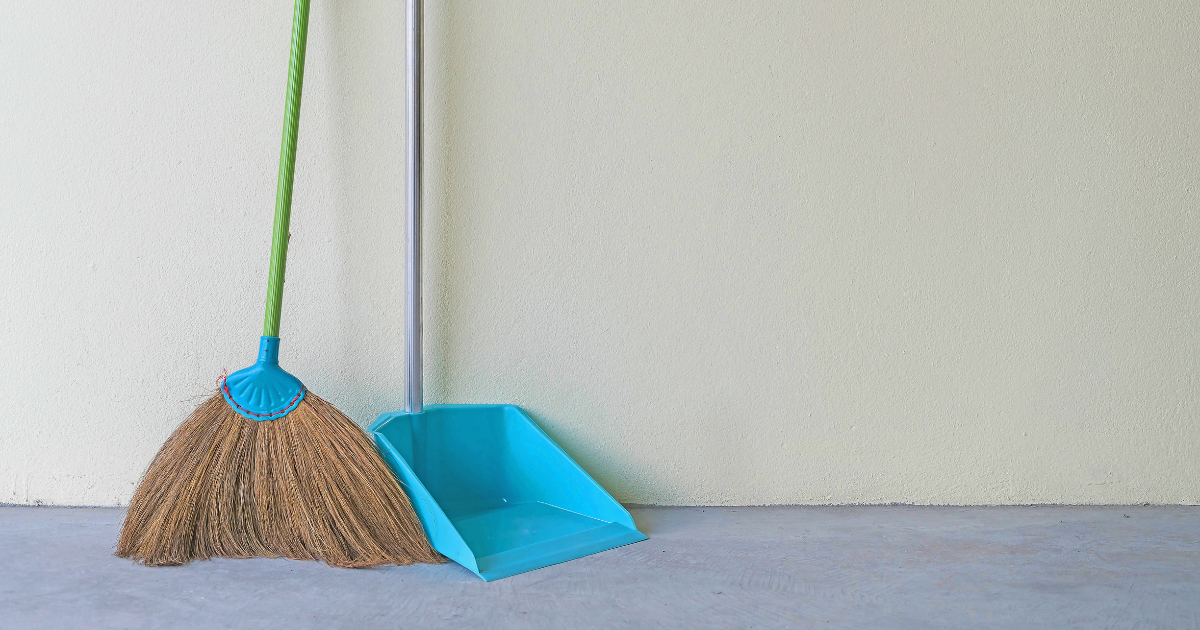 broom and duster
