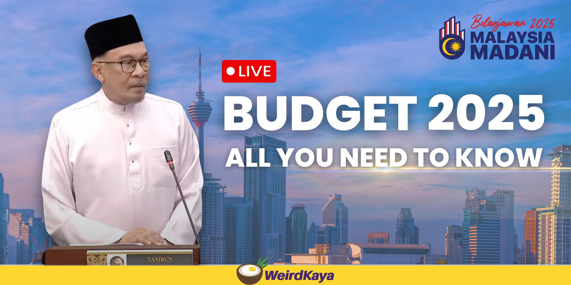 Budget 2025 set to be the largest in m'sian history at rm421bil | weirdkaya