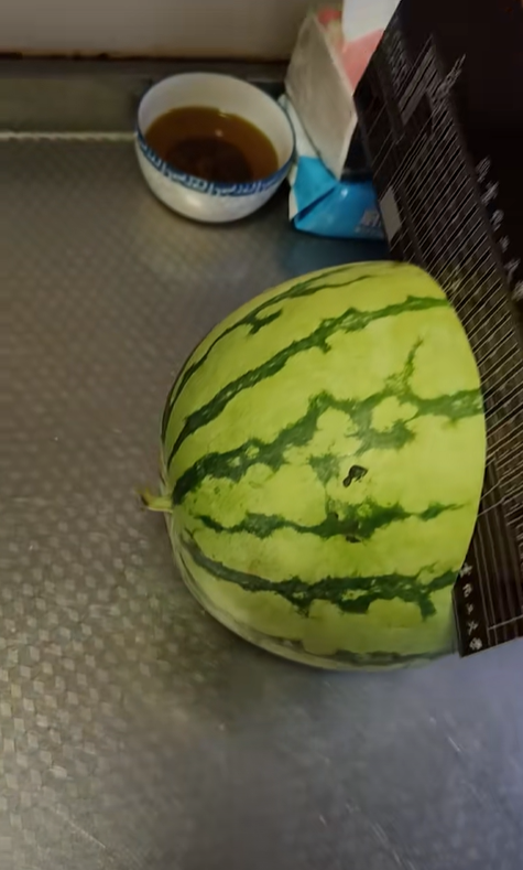 Butc student uses admission letter to cut watermelon