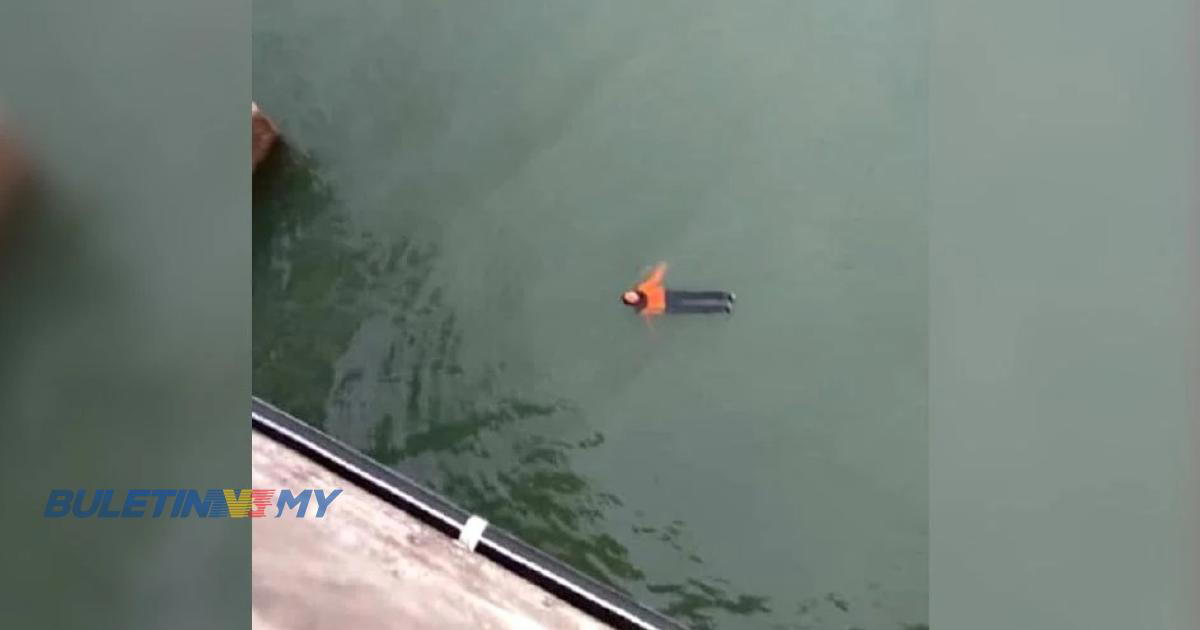 After jumping off the penang bridge, a 15-year-old m'sian girl was seen floating.