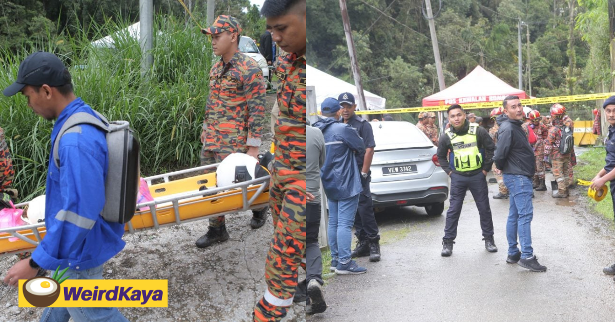 Cameron highland landslide: 2 buried alive, 3 feared missing, search & rescue operation continues | weirdkaya