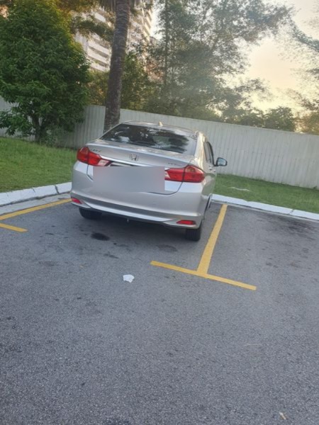 Car at a parking lot