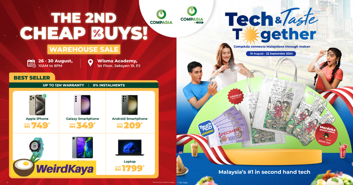 Celebrate merdeka with compasia's warehouse sales & exciting contest that comes with amazing prizes | weirdkaya