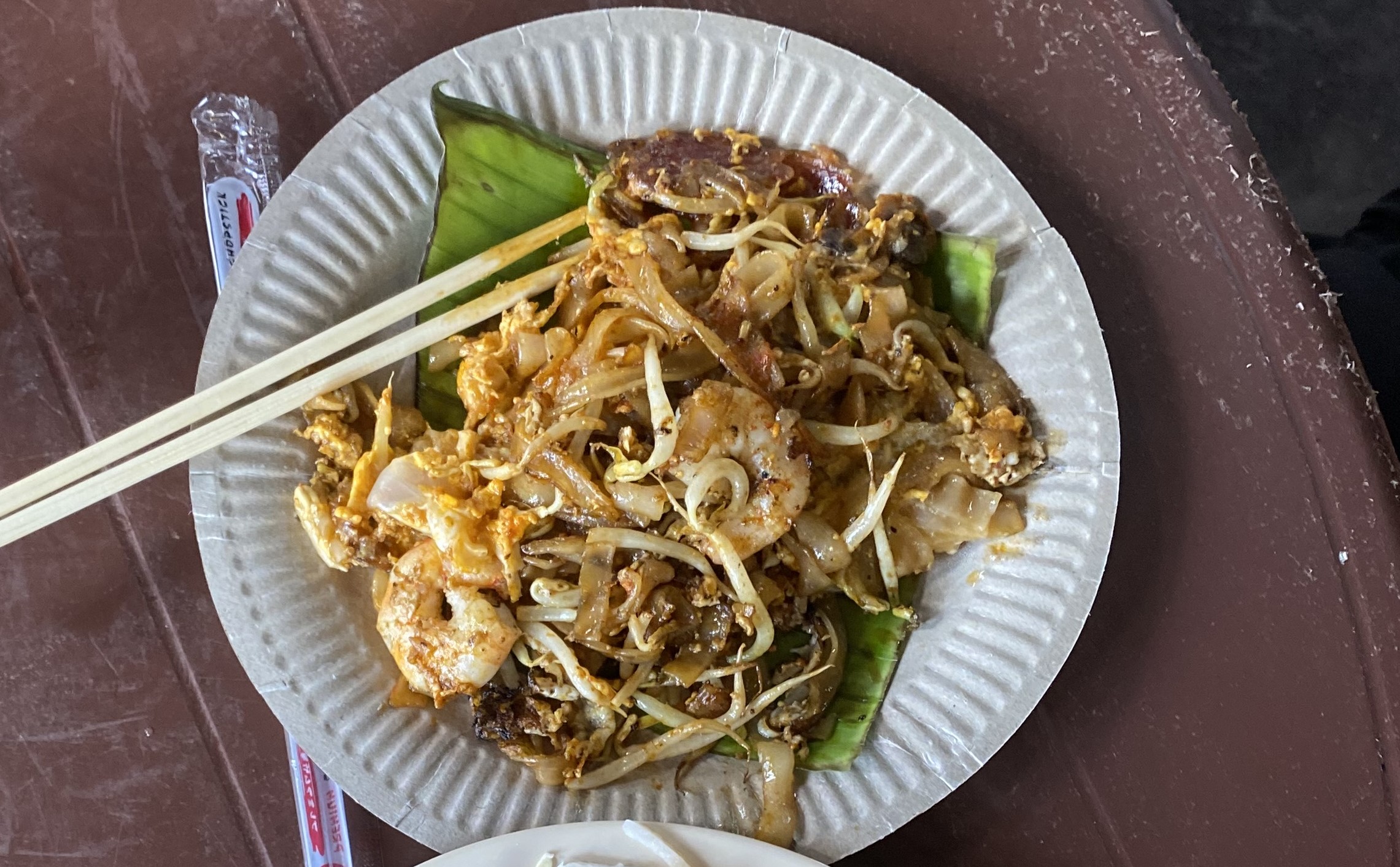 A plate of char kuey teow
