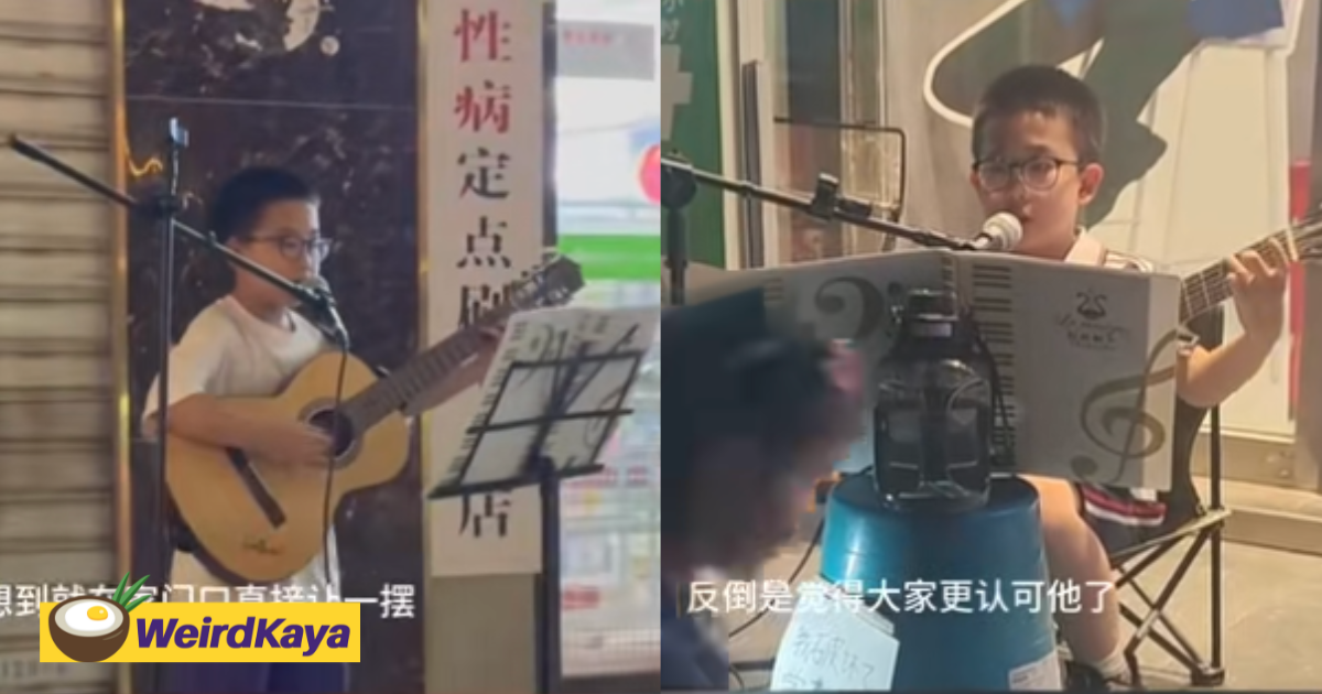 China parents make 8yo son busk to pay for wall he vandalised at school  | weirdkaya