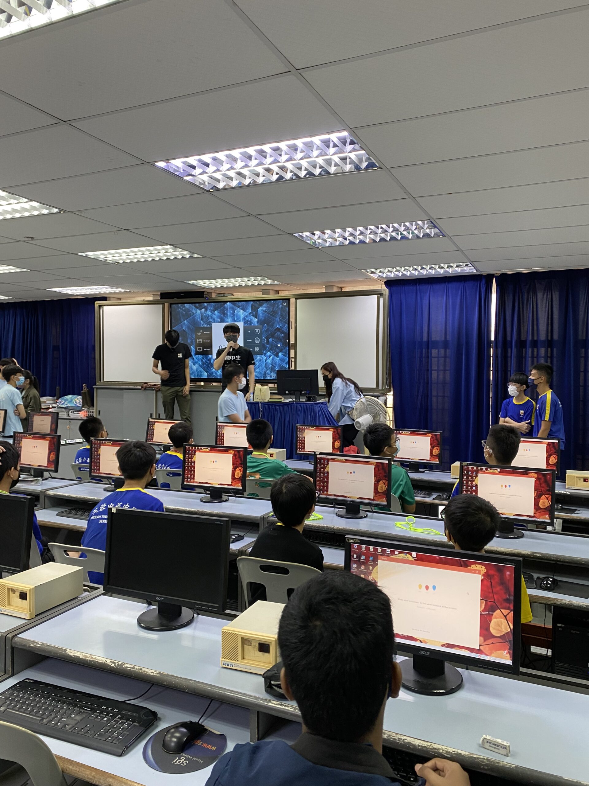 Computer lab at a school in malaysia