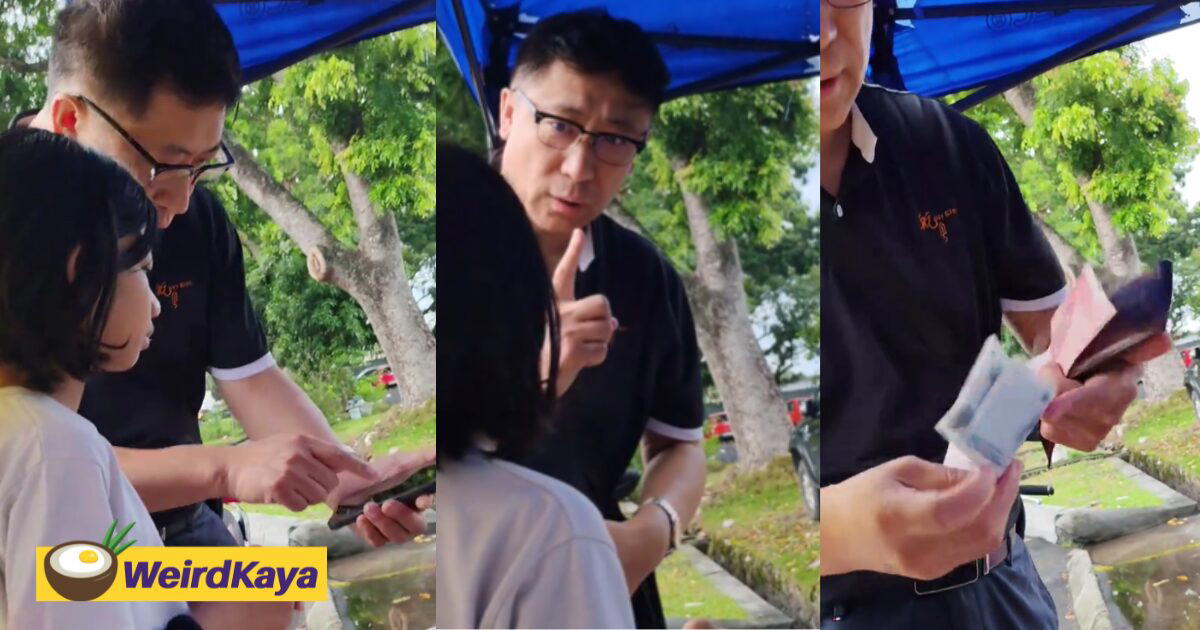 M'sian Nasi Lemak Vendor Offers To Pay For Chinese Tourist Who Didn't Have Enough Ringgit Notes For His Order