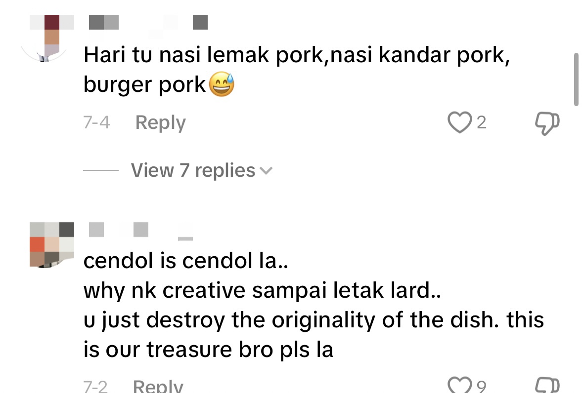 Pork lard chendol anyone? M'sian restaurant's unusual dessert stirs debate online | weirdkaya