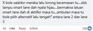 Comment on ambulance stuck at traffic (2)