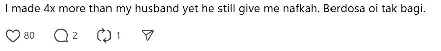 Comment on asking for financial support (1)