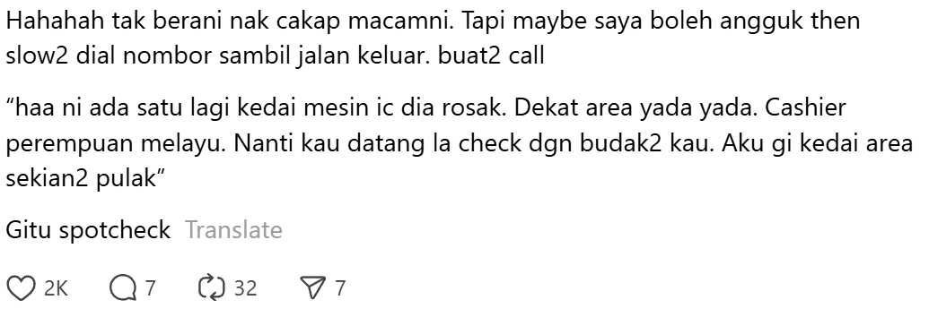 Comment on cashier say IC machine rosak (2)
