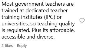 Comment on chinese school (2)
