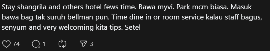 Comment on feeling ashemed staying in 5star hotel (2)