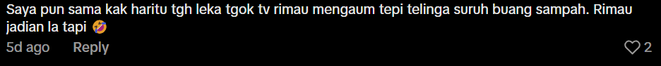 Comment on hiding from tiger during picnic (1)